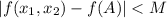 |f(x_1,x_2)-f(A)|