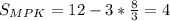 S_{MPK}=12-3* \frac{8}{3} =4