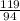 \frac{119}{94}