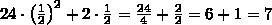 Решить 2 : 2\frac{2}{3} + 1\frac{4}{5} \cdot 3\frac{1}{3} - 2\frac{5}{6}