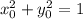 x_0^2+y_0^2=1