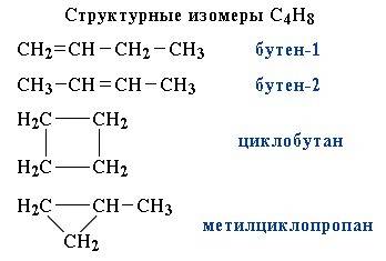 Структурную формулу вещества молекула которого имеет состав c4h8 и разветленное строение. назовите э