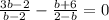 \frac{3b-2}{b-2}- \frac{b+6}{2-b} =0