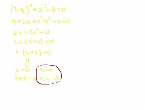 1) x²+6x+8=0 2) (3+x)²+x²-9=0 3) |x-1|=x²-2x+1 розв'яжіть рівняння,