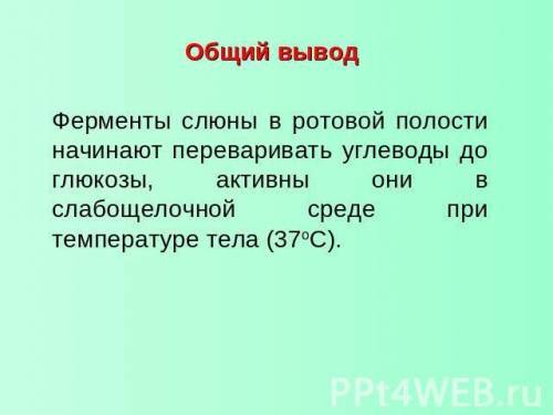 Какие органические вещества начинают перевариваться в ротовой полости?