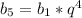 b_5=b_1*q^4