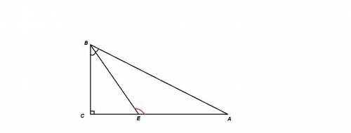 Угол c=90 градусов. угол a = 2/3 угла abc, be-биссектриса. найти угол bea