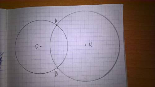 Начерти две окружности . радиус одной - 3 см, другой - 4 см а расстояние между их центрами 5 см . от
