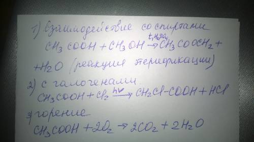 Назовите специфические свойства уксусной кислоты.