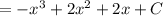 =-x^3+2x^2+2x+C