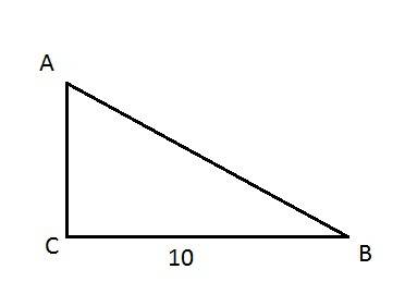 Впрямоугольном треугольнике abc угол c равен 90 градусов , bc =10cm cosb=5/13. найдите гиплтенузу ab