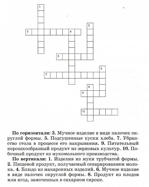 Нужно написать кроссворд по теме технология прямо пожи !