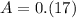 A=0.(17)