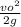 \frac{vo^2}{2g}