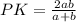 PK= \frac{2ab}{a+b}