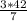 \frac{3*42}{7}