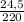 \frac{24,5}{220}