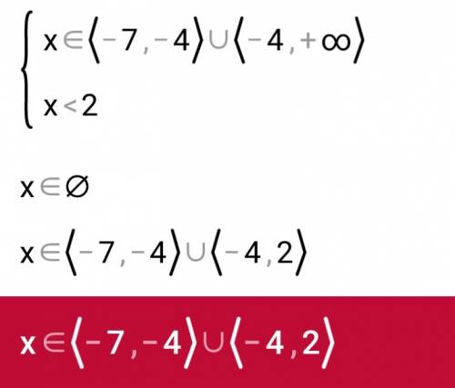 (х+7)(х+4)^2(х-2)< 0 решите ответ должен получится целые числа