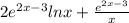 2{e}^{2x - 3} lnx + \frac{ {e}^{2x - 3} }{x}