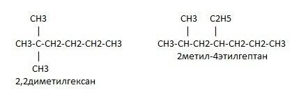 Составьте структурные формулы насыщенных углеводородов, укажите среди них изомеры: а) 2,2 диметил ге