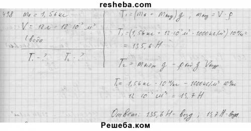 1)колодезное железное ведро массой 1,56 кг и объемом 12 л опускают в колодец. какую силу нужно прило