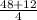 \frac{48+12}{4}