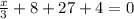 &#10;\frac{x}{3}+8+27+4=0&#10;