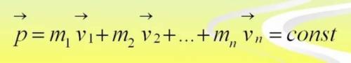 Запишите формулировку закона сохранения импульса