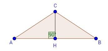 Урівнобедреному трикутнику авс с основою ав кос а=0,8 ас=20 см. знайти висоту трикутника проведену д