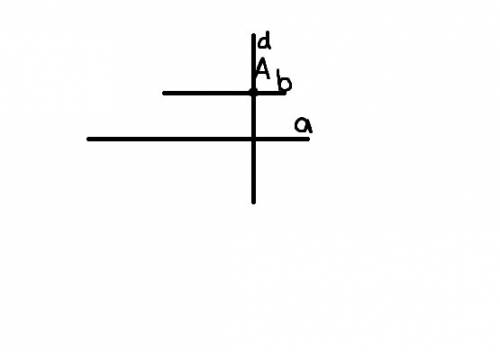 1)постройте прямую а и точку с не лежащую на этой прямой. а)через точку с проведите прямую d перпенд