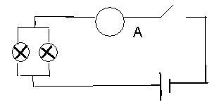 Завтра к/р по начертите схему, в которую включены источник тока, ключ, две лампочки соединённые пара