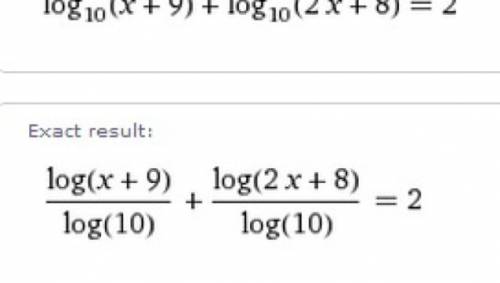 Решить уравнение : lg (x+9)+lg(2x+8)=2