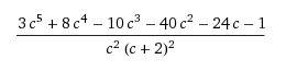 Выражение 3c-6/c+2 - c /(c+2)^2÷c/c^2-4-4c/c+2