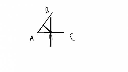 Постройте угол вас равный 60 градусов отметьте на стороне ас точку м и проведите через неё прямые, п