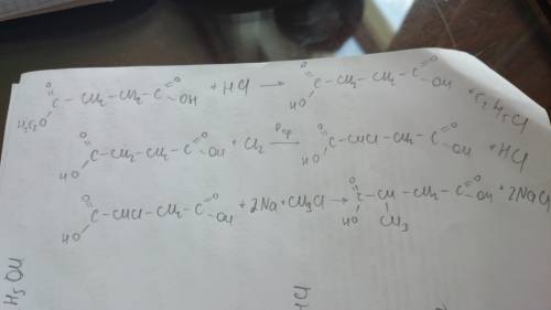 Синтезируйте с мало новогоэфира: а) пропан овую кислоту; б) метилянтарную кислоту