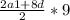 \frac{2a1+8d}{2} *9