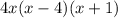 4x(x-4)(x+1)