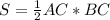 S= \frac{1}{2} AC*BC