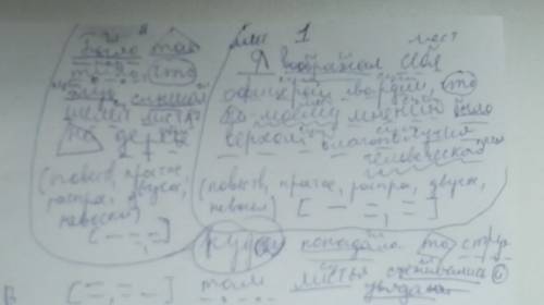Полный синтаксический разбор предложений. 1.я воображал себя офицером гвардии, что по моему мнению б