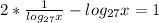 2*\frac{1}{log_{27}x}-log_{27}x=1