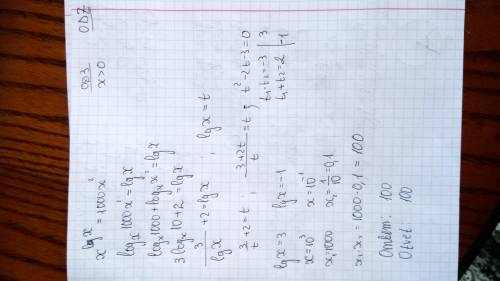 Pomogite pojaluysta. nailyti proizvedeniye korney x^lgx=1000x^2