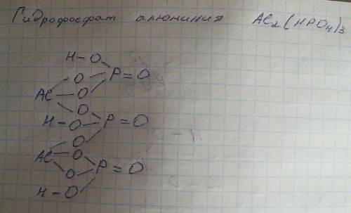 Графическая формула гидрофосфата алюминия