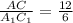 \frac{AC}{A_{1}C_{1}} = \frac{12}{6}