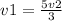 v1= \frac{5v2}{3}