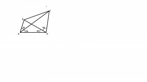 Ввыпуклой чктыпехугольнике авсd угол вас=30°, угол саd=50°, угол вda=20°, bdc=60°. найдите угол свd