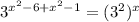 3^{x^2-6+x^2-1}=(3^2)^x