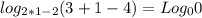 log_{2*1-2} (3+1-4)= Log_{0} 0