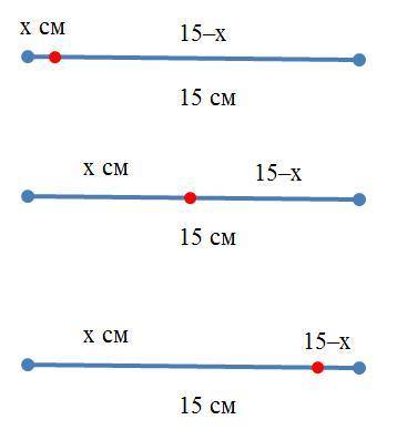 Как начертить ломаную линию длиной 15 см состоящих из двух звеньев?