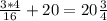 \frac{3*4}{16} +20=20 \frac{3}{4}