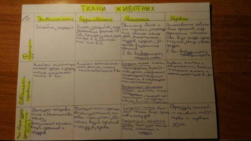 Ткани растений и животных маленький пересказ